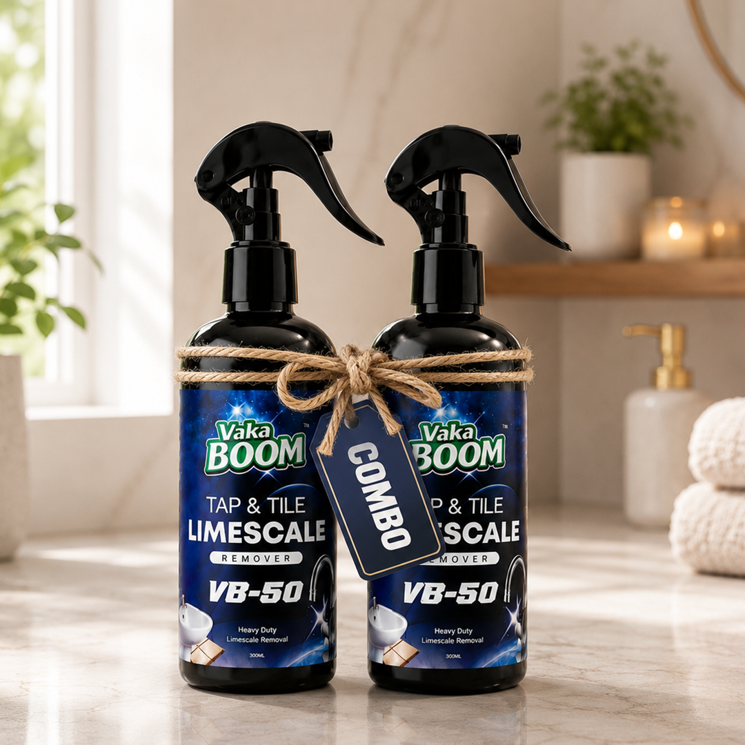 VAKABOOM Tap & Tile Limescale Remover Spray (VB-50) | Twin Pack