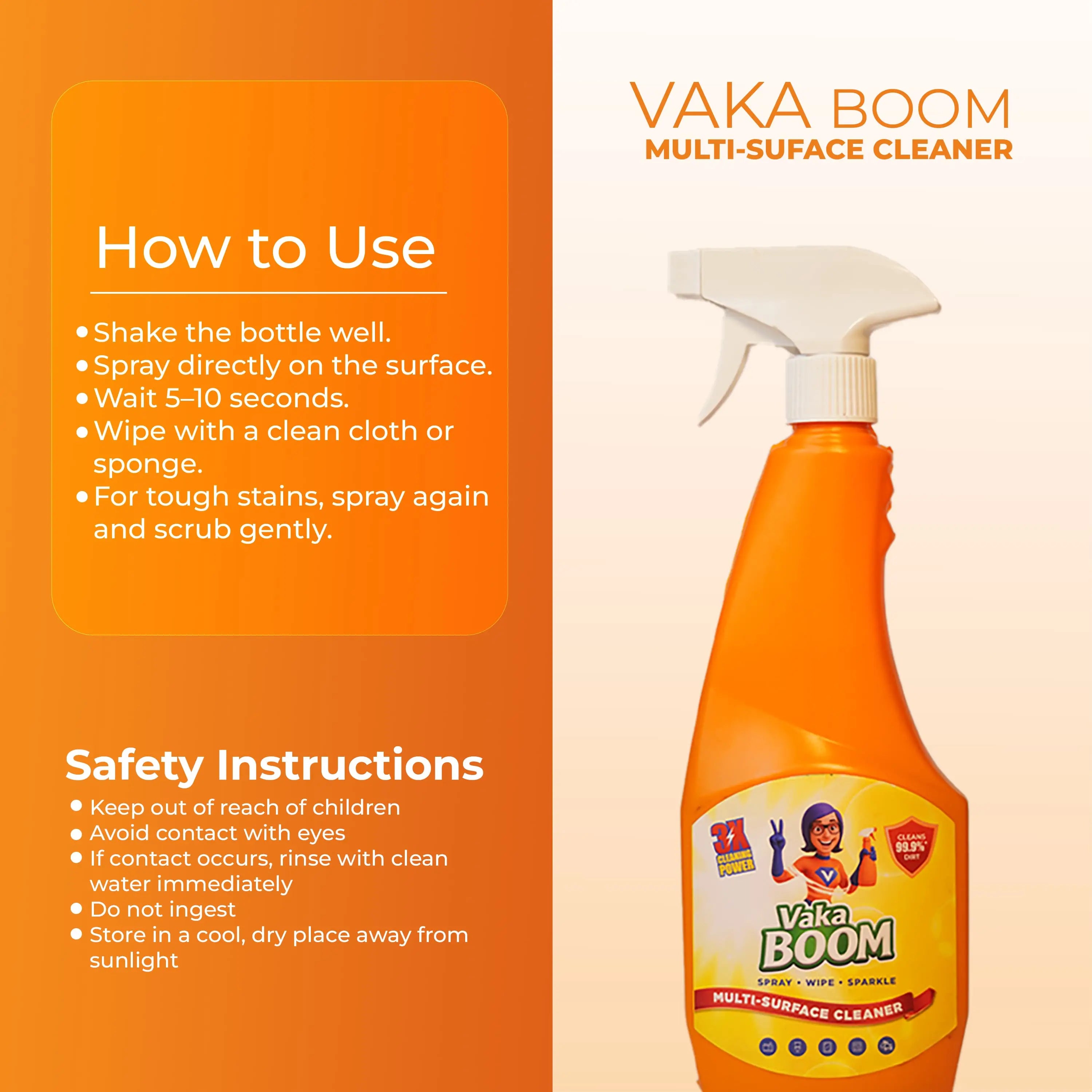 Vaka Boom Multi Purpose Cleaning Spray
