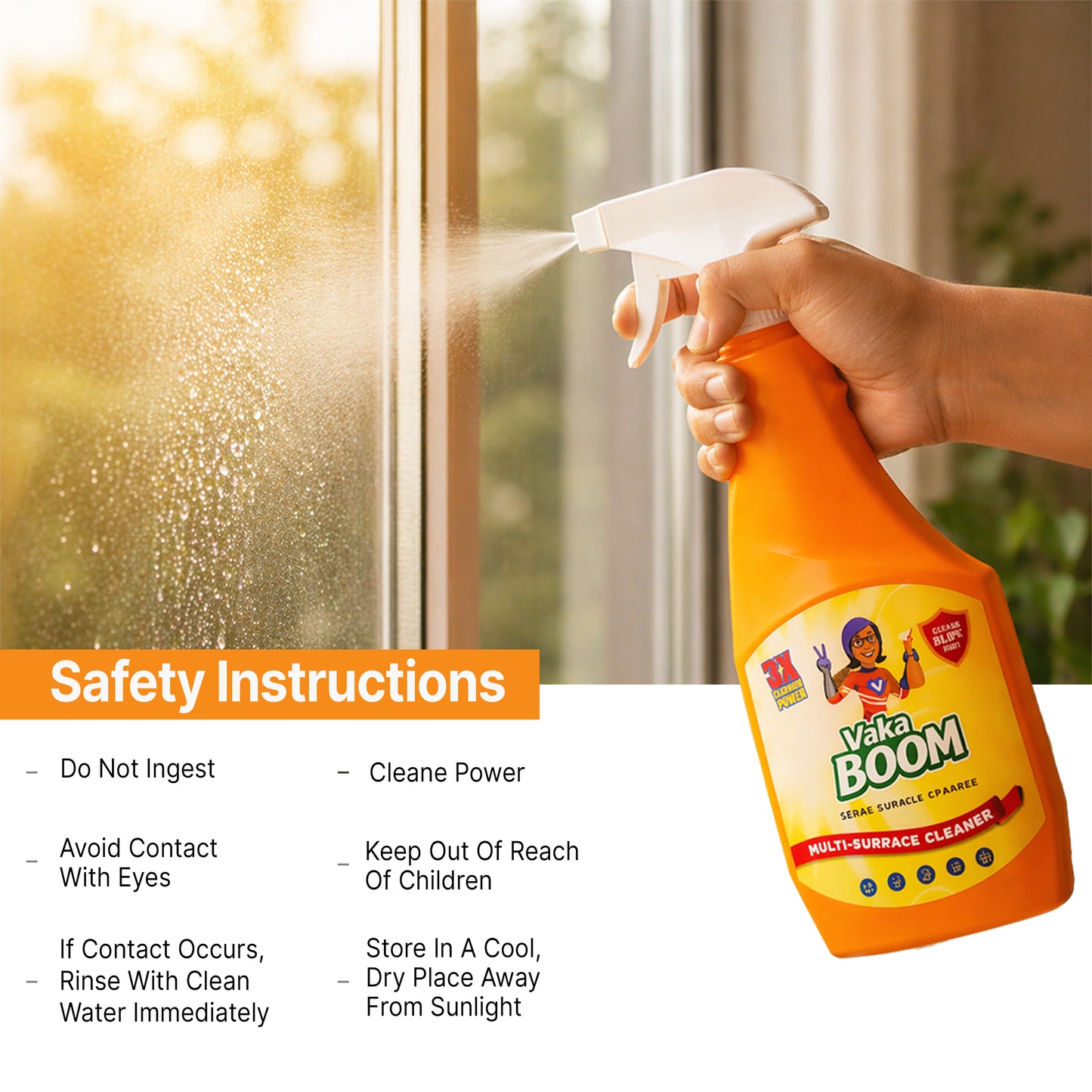 VAKABOOM Multi Purpose Cleaning Spray