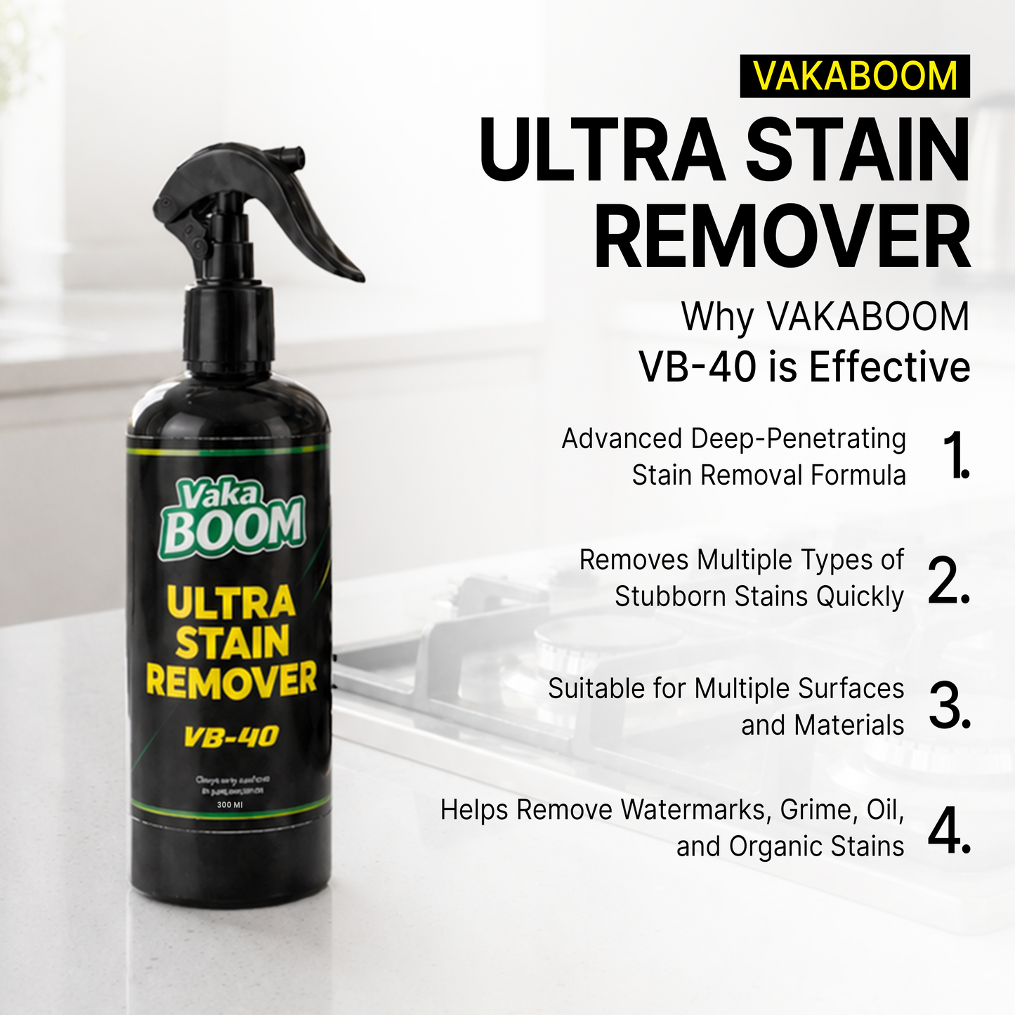 VAKABOOM Ultra Stain Remover (VB-40)