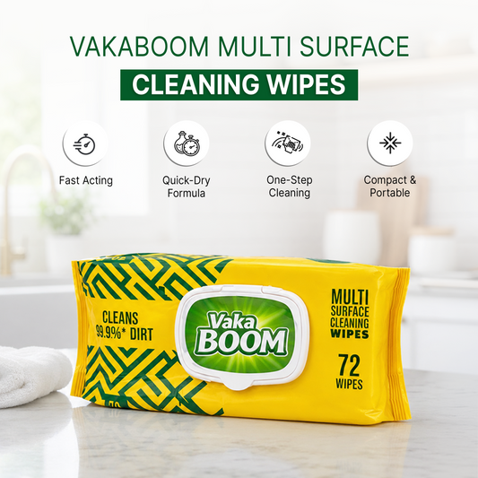 VAKABOOM Multi Surface Cleaning Wipes – 72 Wipes